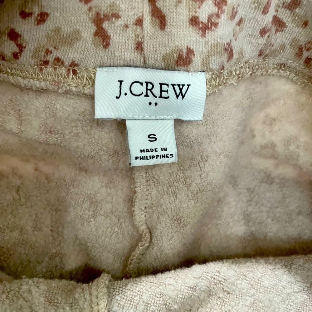 J Crew cheetah print sweat pants.  SZ SMALL